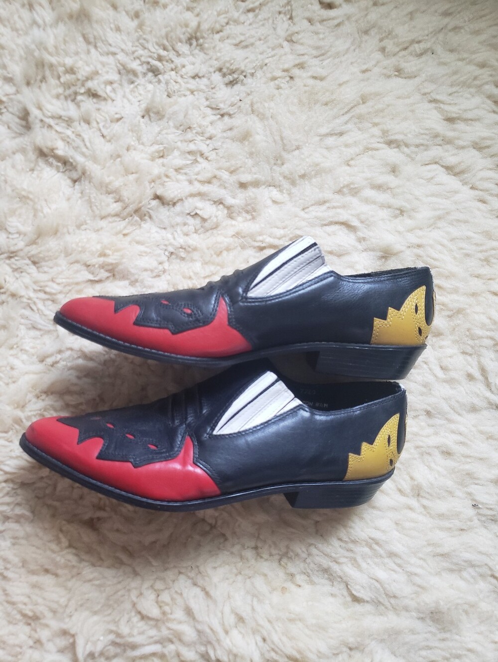 Vtg Mootsies Tootsies Western Loafers 8.5 Leather - Picture 7 of 14
